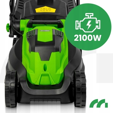 Електрична газонокосарка MalTec 2100 Вт з травозбірником 30 л та регулюванням висоти зрізу