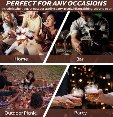 Портативний електричний димогенератор для віскі - багатофункціональний набір для коктейлів з 6 дерев'яними трісками (без бутану) з вбудованим запальничкою