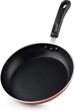 Cook N Home набір антипригарних сковорідок 3 шт, 20/25/28 см, мармурово-червоні, для індукційних плит