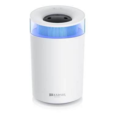 Зволожувач повітря 2,5 л тихий - 7 LED кольорів, 2 режими випуску пари, аромадифузор, для вітальні, дитячої кімнати, спальні - білий