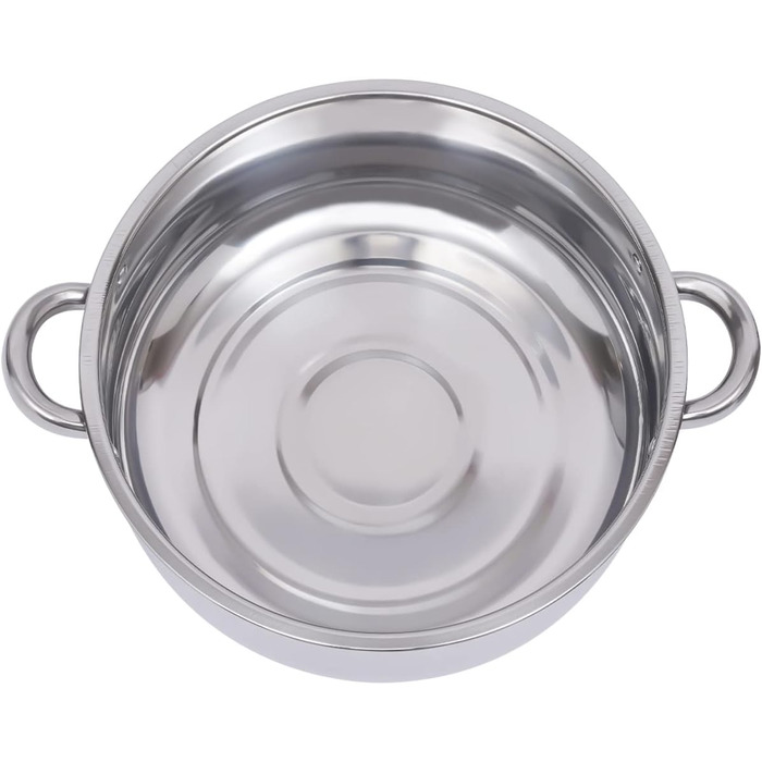 Паровар багаторівневий 5-ти ярусний, пароварка індукційна з нержавіючої сталі, парові грати, пароварка, каструля-пароварка з кришкою з термостійкого скла, діаметр 30 см