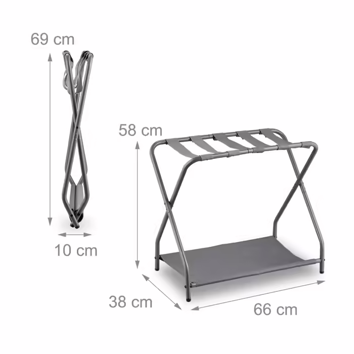 Relaxdays Folding Metal Suit Stand