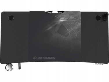 Ігровий стіл Ultradesk LEVEL V2, чорний, з електричним регулюванням висоти