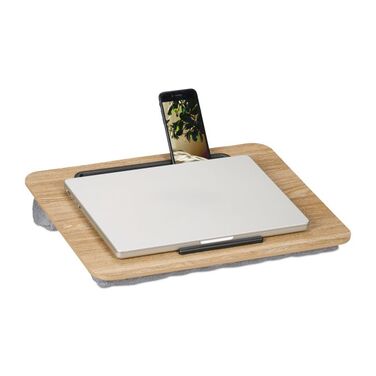 Relaxdays Laptop Cushion with Phone Holder