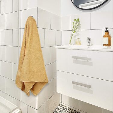 Набір з 4 преміум рушників для ванної Utopia Towels, 68x137 см, 100% бавовна, 600 г/м², швидковисихаючі та дуже вбираючі, для щоденного використання, бежеві