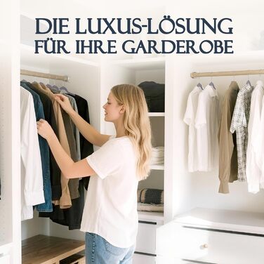 Плечики для одягу з велюру, 20 шт. - Плечики для економії місця, неслизькі, міцні, 360° обертання - для сорочок, костюмів, светрів, штанів
