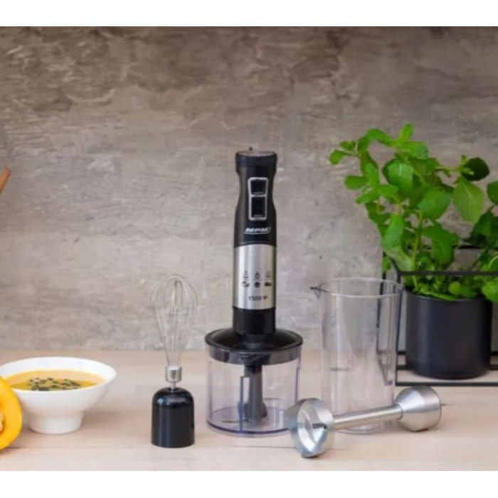 Ручний блендер MPM MBL-34M, 1500 Вт, чорний