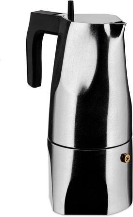 Еспресо-машина Alessi MT18/6 Ossidiana, нержавіюча сталь, алюміній, 8 x 23.5 x 11.5 см