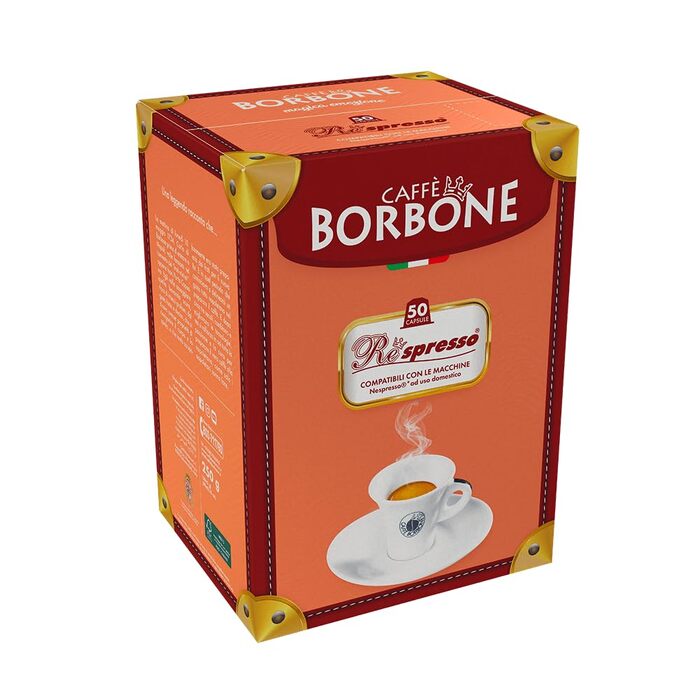 Кавові капсули Caffè Borbone Oro (Червона суміш), сумісні з Nespresso, 50 шт по 0.25 г
