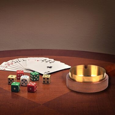 Дзеркальний попільничка для вулиці з дерева Рунає, 90 мм, горіх, з кришкою та знімною вставкою з нержавіючої сталі, для авто, офісу, вітальні, подарунок для чоловіків, дідуся, тата, чоловіка