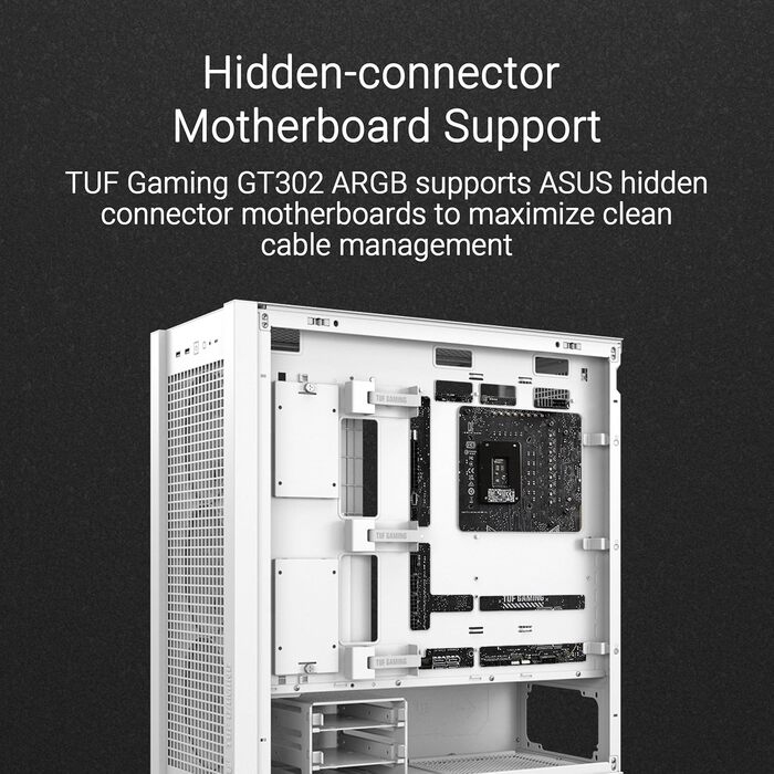 Корпус ПК ASUS TUF Gaming GT302 ARGB Black - Mid-Tower ATX з 4 вентиляторами ARGB, чорний