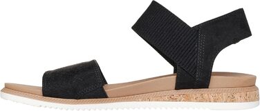 Сандалі жіночі Skechers Desert Kiss чорні, розмір 38.5 EU - Стильні повсякденні босоніжки