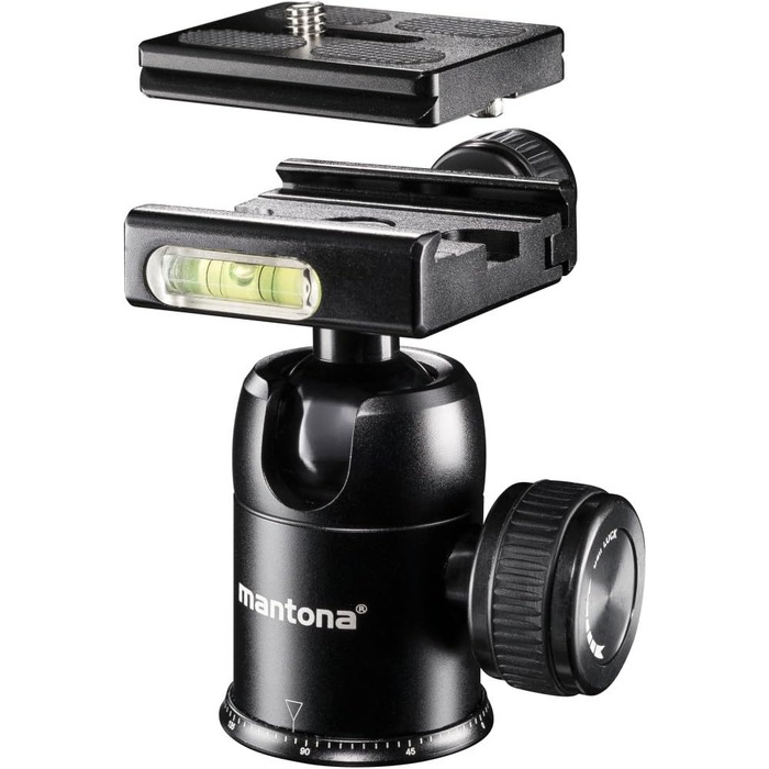 Рюкзак для камери Mantona Azurit чорний для DSLR/DSLM, до 5 об'єктивів, зі штативом, 35x26x11 см