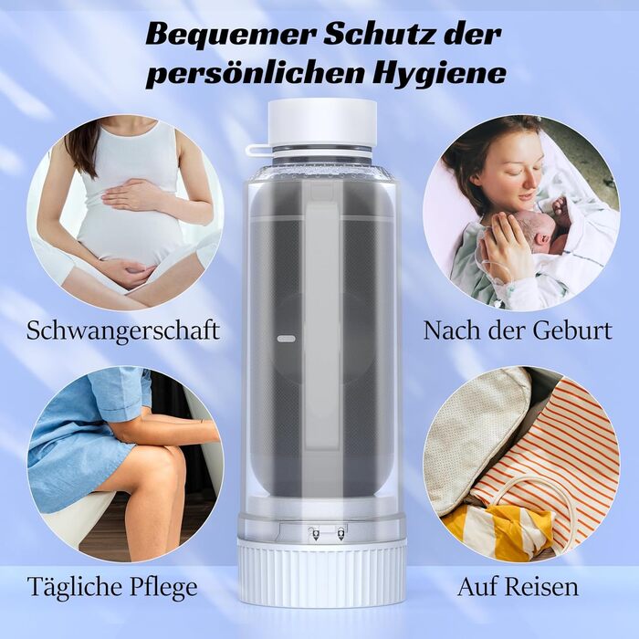 Travel Bidet, VITCOCO Post-Shower Portable Bidet Sprayer, Electric Bidet Rechargeable, Intimate Wash, Saves Paper, Essential for Postpartum | Infant | Hemorrhoid Care