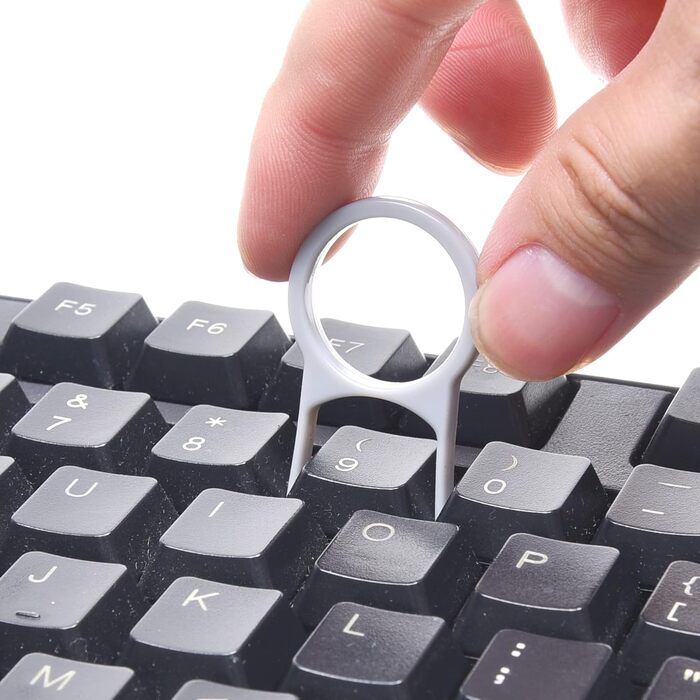 Набір для чищення електроніки Camkix 6-в-1: ключ для зняття кришок, губка для чищення, очищувач для наконечників, серветки для чищення. Підходить для клавіатур, навушників, слухових апаратів, смартфонів та ноутбуків.