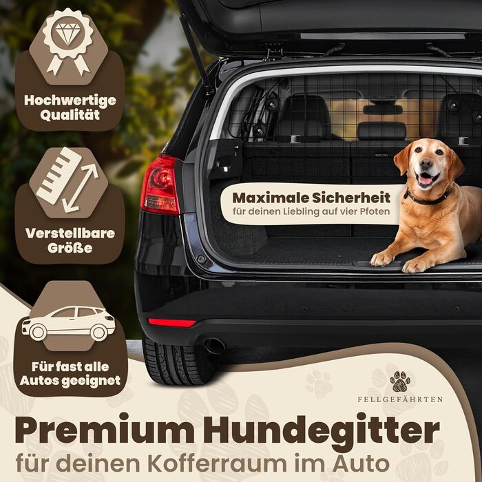 Сітка для собак у багажник авто | Якісна та міцна перегородка для багажника | Перегородка для багажника