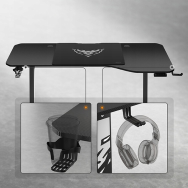 Ігровий стіл Diablo Chairs X-TENSIO 1600, чорний
