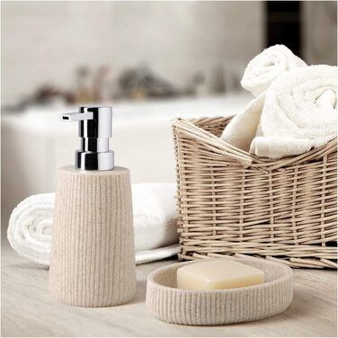 Склянка для зубної пасти TATAY 6360000 Saigon, пісочний колір, полірезин