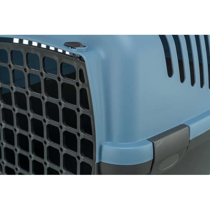 Трійзі Капрі 3 - переносна клітка для тварин з відкритим верхом, S, 40x38x61 см, світло-сірий/темно-синій