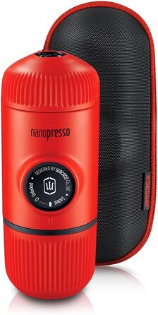WACACO Nanopresso Portable Espresso Machine, with Nanopresso S Case, Upgrade Version of Minipresso, Travel Coffee Machine, Manually Operated (New Items Lavarot)