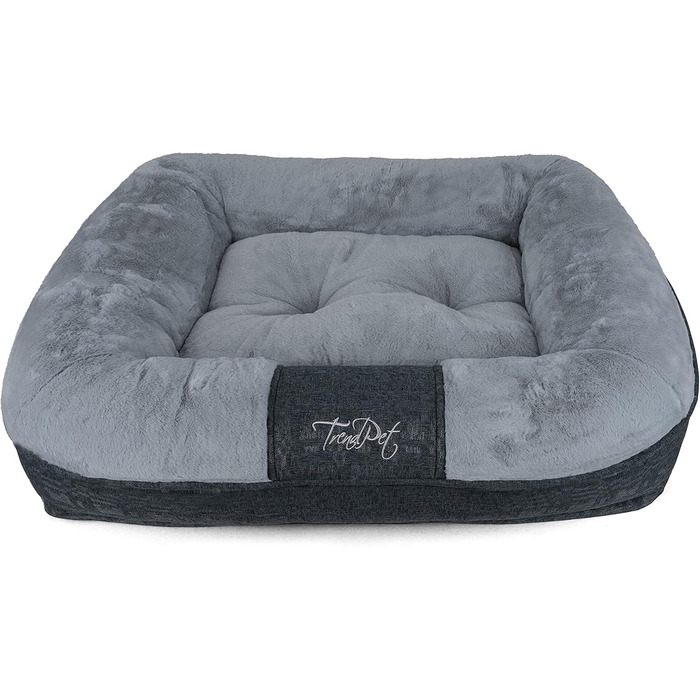 LunaLounge Snuggle Bed for Dogs and Cats in 3 Sizes and Colors (L, Grey)