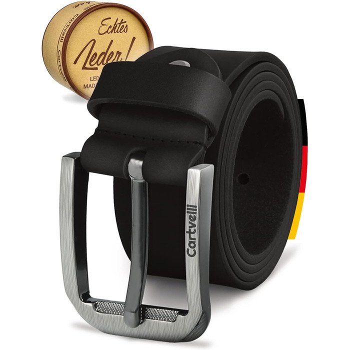 Чоловічий шкіряний ремінь преміум-класу з Німеччини з подарунковою коробкою - 40 мм, справжня шкіра, колір