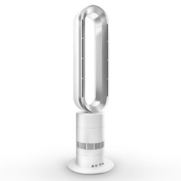 Безлопатевий вентилятор-нагрівач TP18Pro 2-в-1: охолодження та обігрів, 10 режимів охолодження, 3 режими обігріву, дистанційне та сенсорне керування, тихий та енергоефективний DC-двигун