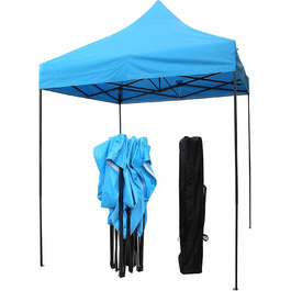 All Seasons Gazebos Pavilion, 2 x 2 m, robust, completely waterproof (light blue)