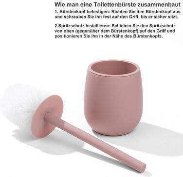 Набір для ванної кімнати AJEUNGAIN (5 предметів) сірий, сучасний органайзер, комплект сміттєвий контейнер, тримач для щітки, дозатор мила та стакан для зубної пасти, піднос (Рожевий)