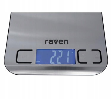 Кухонний ваги Raven EWK001NX, сріблястий/сірий, 5 кг