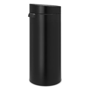 Відро Brabantia Touch Bin New 40 л з пластиковим вкладишем, нержавіюча сталь, 32.8 x 48.3 см, матовий чорний