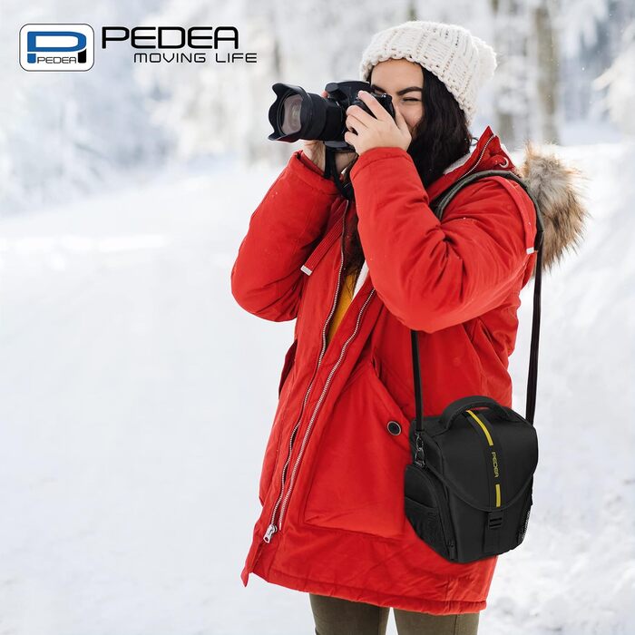Сумка для камери Pedea Essex для DSLR/SLR/DLSM камер, об'єктивів та аксесуарів з дощовиком, розмір M (жовтий)