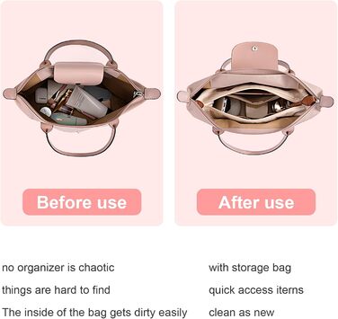 Органайзер-вкладиш для сумки Longchamp GADITIEK, бежевий — органайзер для аксесуарів, підтримує порядок у жіночій сумці