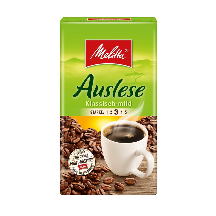 Кава мелена Melitta Filterkaffee Klassik, середня обсмажка (3/5), 6 x 500 г
