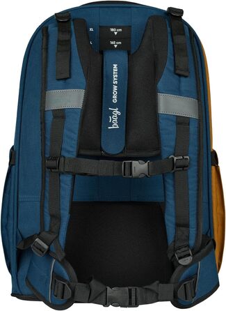 Шкільний рюкзак Baagl Set для хлопчиків та дівчаток-підлітків (5 частин): рюкзак для скейтборду, пенал, спортивна сумка, сумка для занять спортом, поясна сумка. Ергономічний рюкзак, 30 л, Duo.