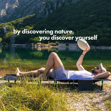 FE Active: Компактне розкладне ліжко з повного алюмінію, ультралегке, зручне для сну, портативне кемпінгове ліжко для кемпінгу, походів, трекінгу, подорожей з рюкзаком. Розроблено в Каліфорнії