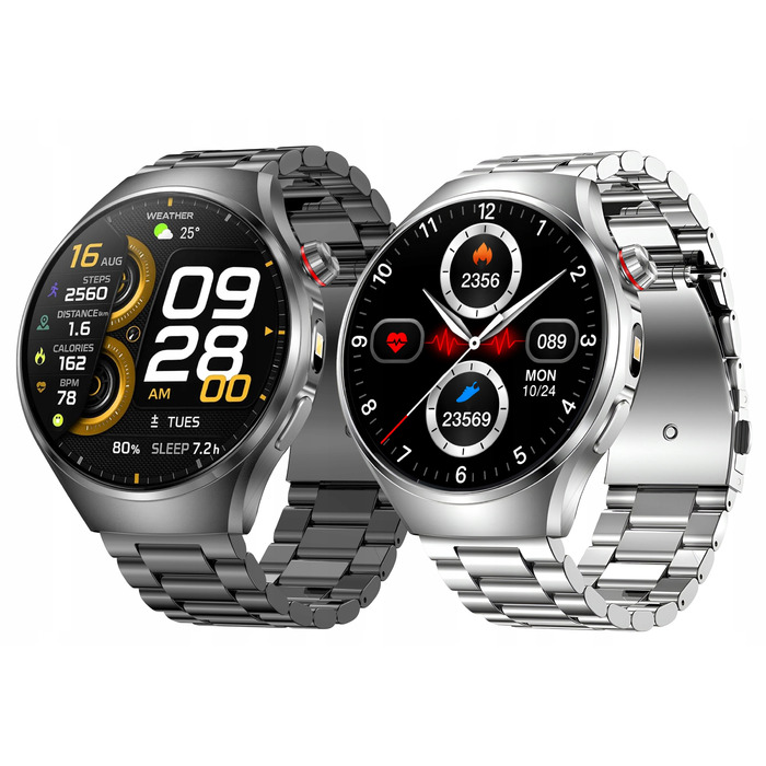 Смарт-годинник Lazird ZEGAREK з функціями ЕКГ, тонометром та глюкометром, чорний