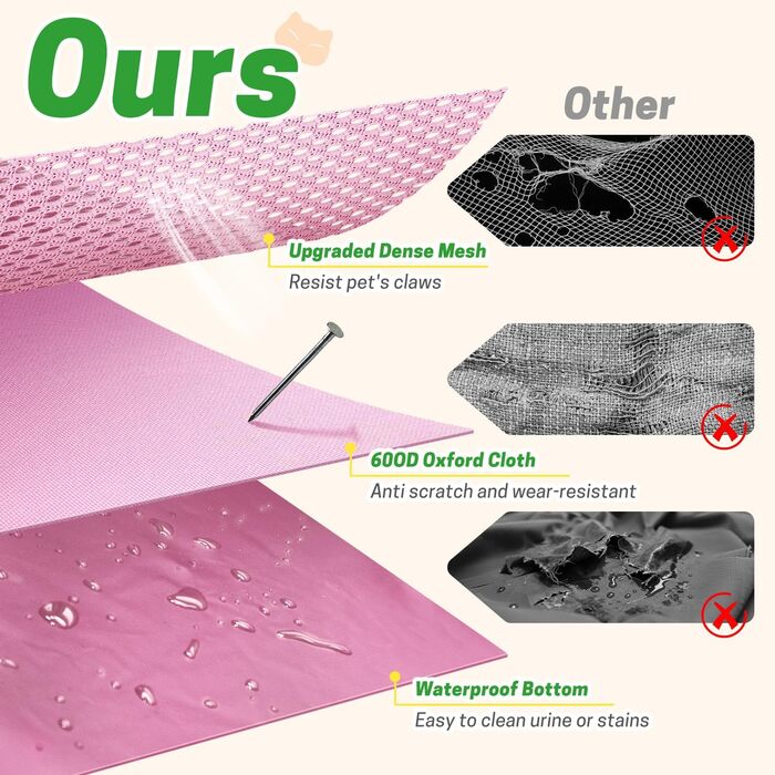 Клітка-манеж для тварин, розкладний загін для кошенят/цуценят, клітка для собак, манеж для цуценят для дому, переноска з сумкою, намет, для відпочинку на природі, кемпінг, рожевий, розмір L