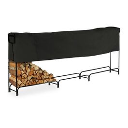 Relaxdays Large Firewood Rack with Cover