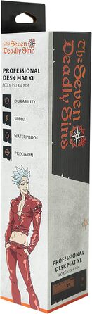 Килимок для миші геймерський XXL Grupo Erik Seven Deadly Sins - аніме, манга, нековзкий, водовідштовхувальний