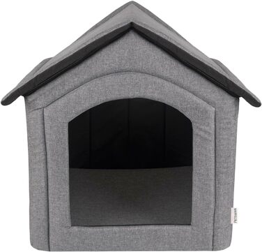 Кімната для собак, собача будка, складана з знімним дахом, ліжко для собак, котяче ліжко, ліжко для домашніх тварин, місце для сну, розмір XXL, сірий колір