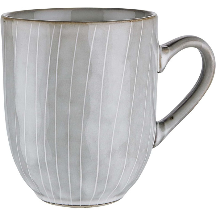 Набір посуду BUTLERS Atlantis для 4 осіб (12 предметів) | Тарілки, миски, чашки | Кераміка, градієнт кольору, бохо-стиль | Мікрохвильова піч та посудомийна машина | Сірий колір