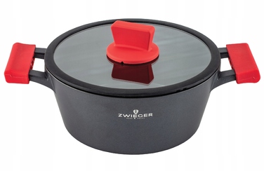Каструля Zwieger Obsidian 24 см з кришкою, для індукційних плит