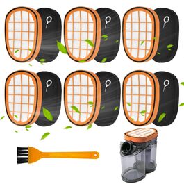 Набір фільтрів для акумуляторного пилососа Philips SpeedPro Max (4+1 шт.), помаранчеві (Orange 6)