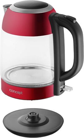 Скляний чайник CONCEPT з фільтром, 1,7 л