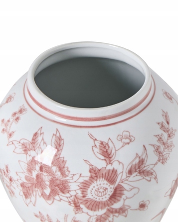 Ваза Beliani з порцеляни, 18 x 38 см