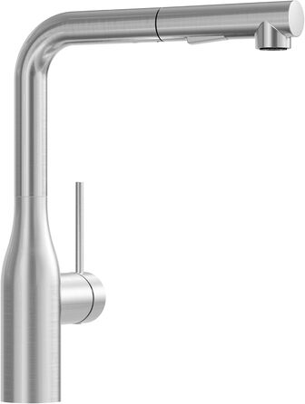 Змішувач для кухні CECIPA висувний, чорний, 360° поворотний, з витяжною лійкою, антивитік, легка установка, для мийки