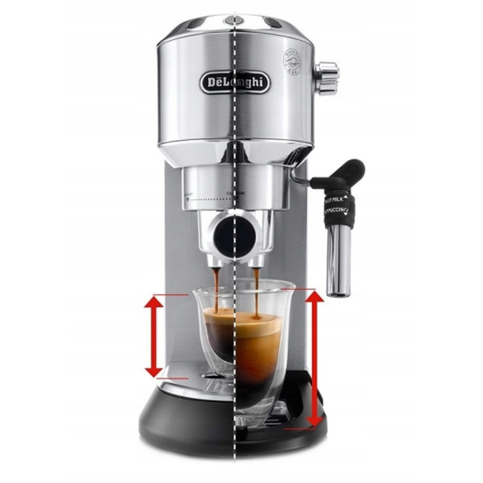 Ріжкова кавомашина De'Longhi EC 685.M, 1350 Вт, сріблястий/сірий