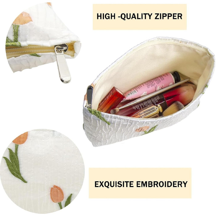 Косметичка для макіяжу 2 шт. Органайзер для косметики для дівчат та жінок. Ідеально для подорожей та як подарунок (A-tulpe)