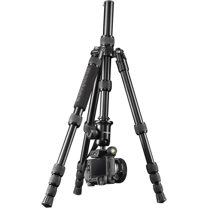 Штатив Mantona DSLM Travel - чорний, для камер, з кульковою головкою, до 5 кг